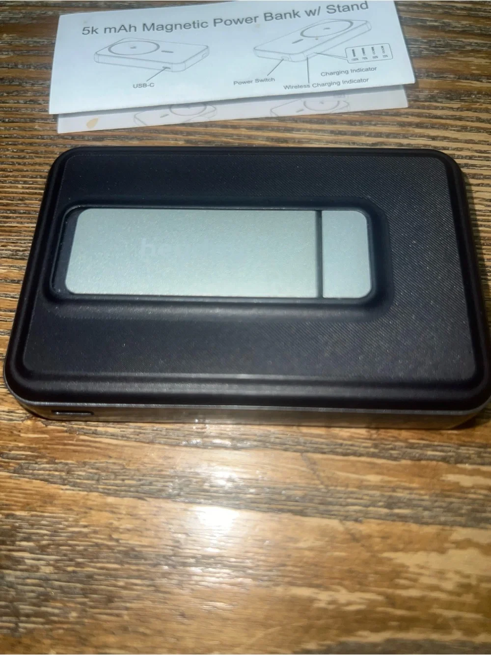 heyday 5000mAh Magnetic Power Bank w/ Stand - Never Used